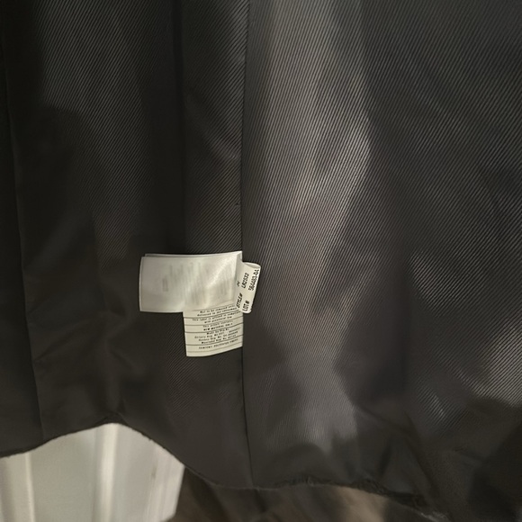 RALPH LAUREN Faux-Fur-Shawl Collar Coat Cashmere Blend silk lined Grey 8 - Picture 6 of 7